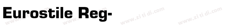 Eurostile Reg字体转换